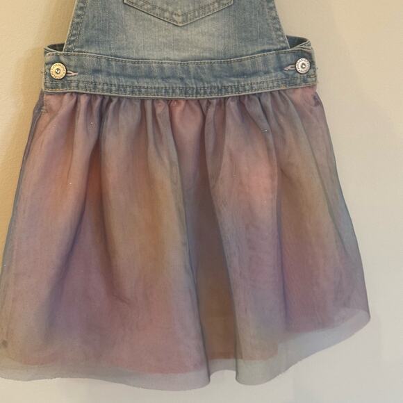 Jordache Denim Tutu Overalls sz 5T Skirted Denim Coveralls - Picture 6 of 7